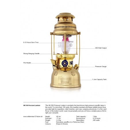 Petromax HK500 Pressure Lantern PX5 Chrome