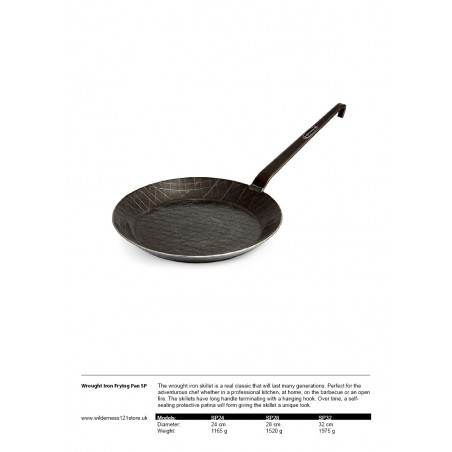 Petromax Wrought Iron Frying Pan fact sheet