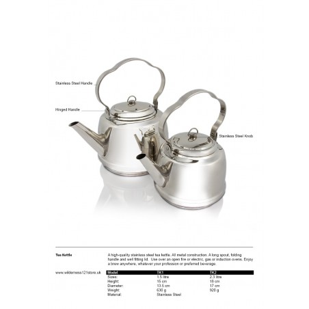 Tea Kettle by Petromax, TK1 & TK2