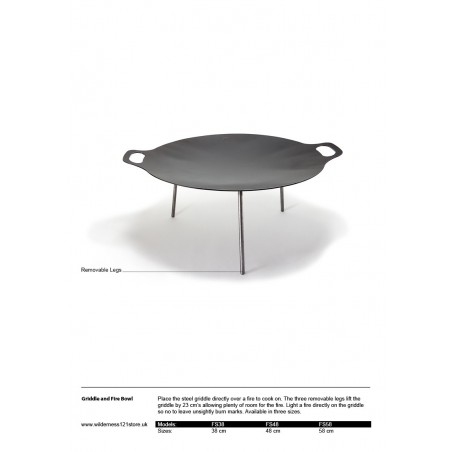 Petromax Griddle and Fire Bowl fact sheet