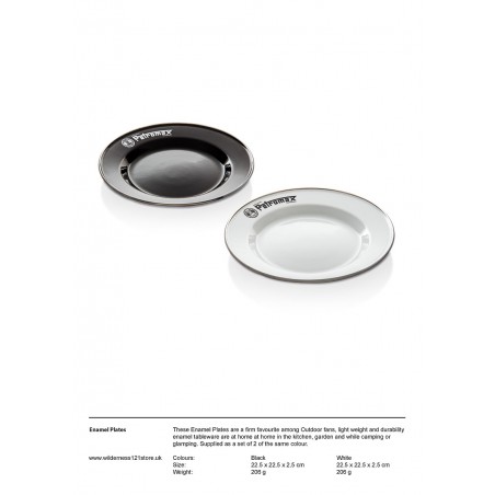 Enamel Plates | 2 pieces in Set | factsheet