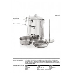Stainless Steel Percolator factsheet