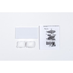 SURE Strip Military Tinder, Survival Instructions and Two Cotton Balls 