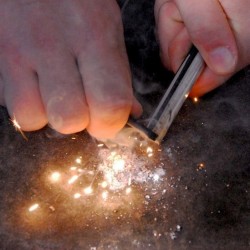 WAZOO - Mini Ceramic Folding Blade makes the perfect Striker for a Firesteel