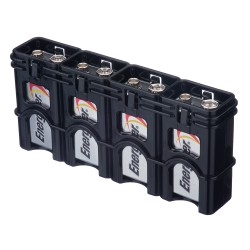Powerpax Storacell Slimline 9 Volt Battery Caddy Black