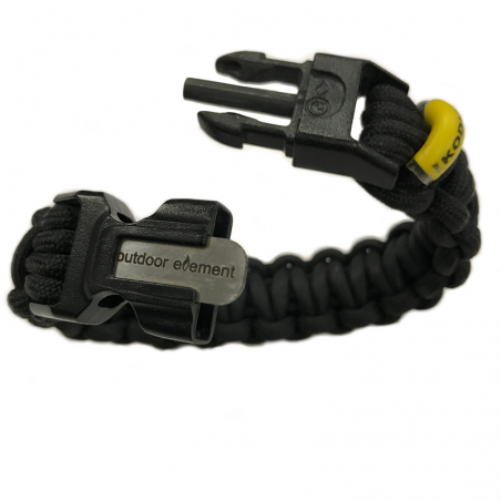 Outdoor Element - Kodiak Survival Bracelet Black