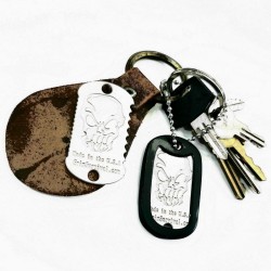 Grim Workshop - Saw Dog Tag on keyring
