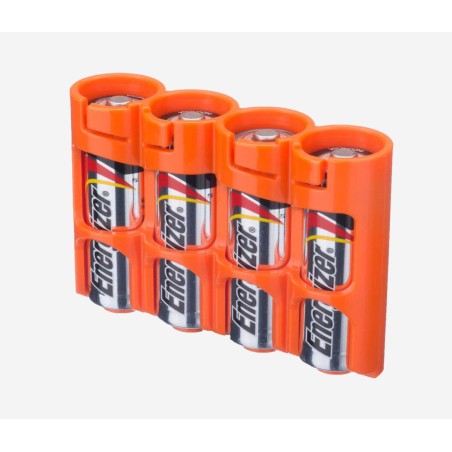 Powerpax Storacell AA Battery Storage Caddy Orange