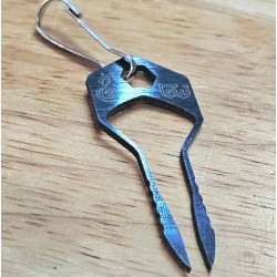 Tweezkey is a key-shaped EDC tweezer tool