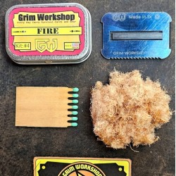 Grim Workshop Fire Starting PAK Kit : Compact Fire-Starting Power in Your Pocket