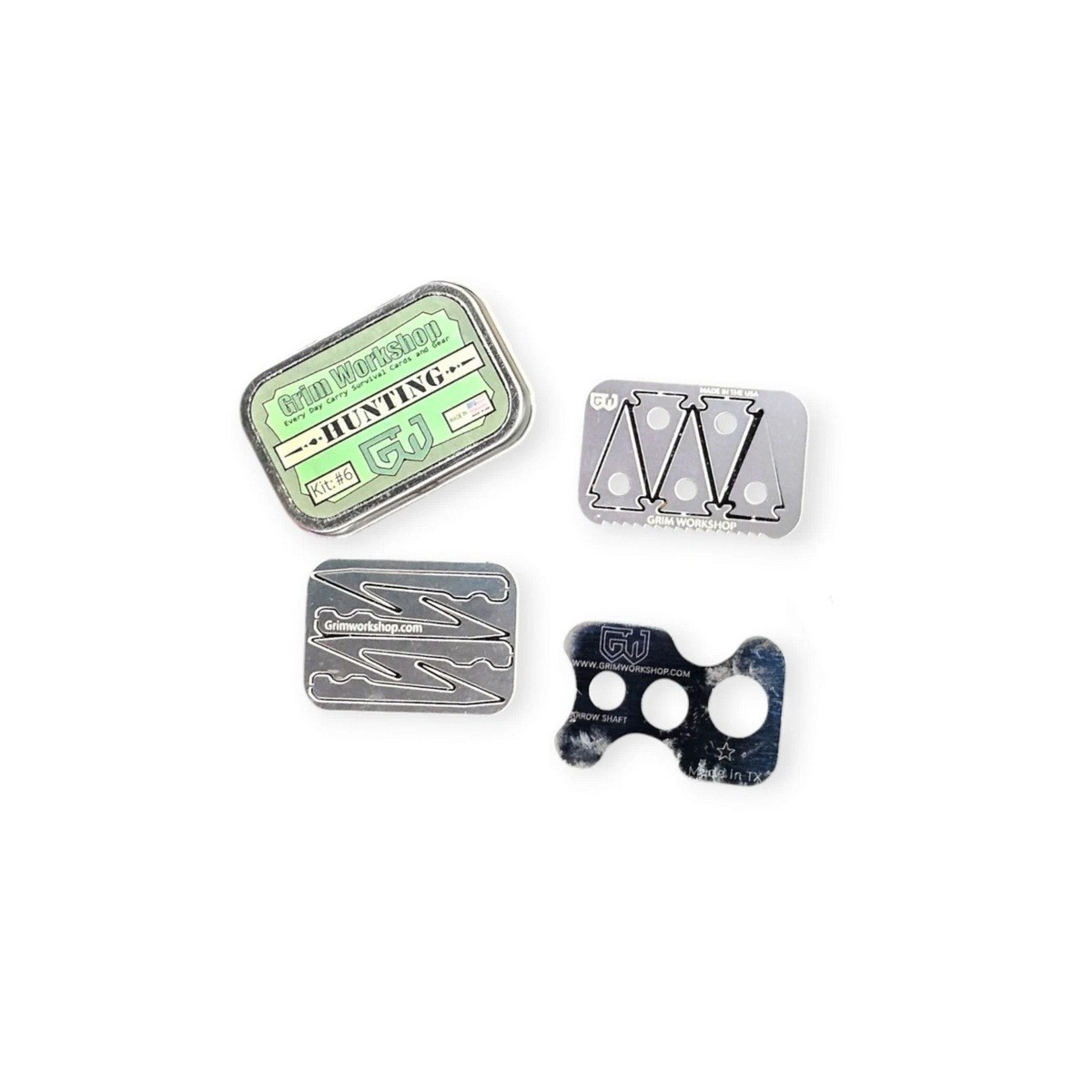 Grim Workshop Hunting PAK Kit: Feed Yourself in the Wild scraper pak Arrowhead PAK Fishing Spear PAK