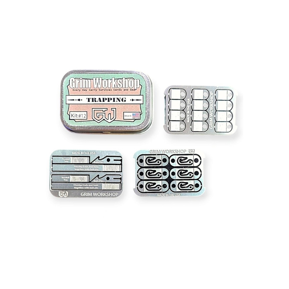 Grim Workshop Trapping PAK Kit deadfall trap snare pakr fishing spring