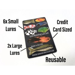 Grim Workshop Fishing Lure Card Fishing Credit Card sized Tool lure small large credit card sized and resusable fishing tool