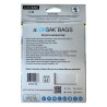 aLOKSAK Waterproof Bag 2 x aLOK2-6x6 back of packaging