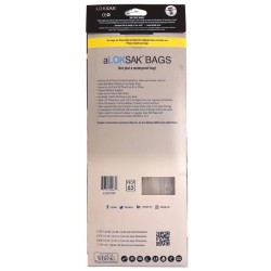 aLOKSAK Waterproof Bag aLOK4-MP medium multipack set pack of four rear of pack