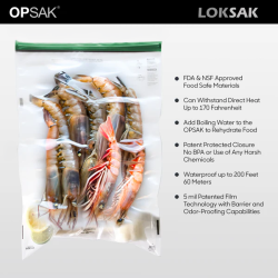 loksak OPSAK bag waterproof odor barrier bag seals away seafood smells